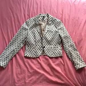 H&M cream polkadot blazer 🍦